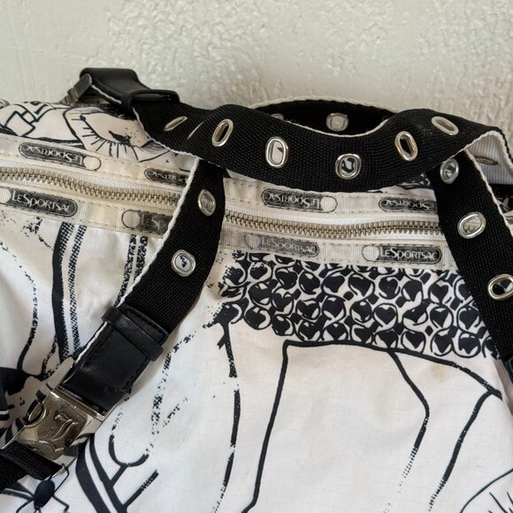 Vintage Gwen Stefani LeSportsac L.A.M.B Graphic Nylon Duffle Shoulder Bag Y2K - Picture 2 of 13